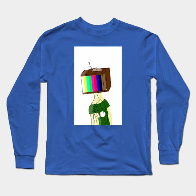 TV Face I'm (not) ok Long Sleeve T-Shirt by 20winkZ